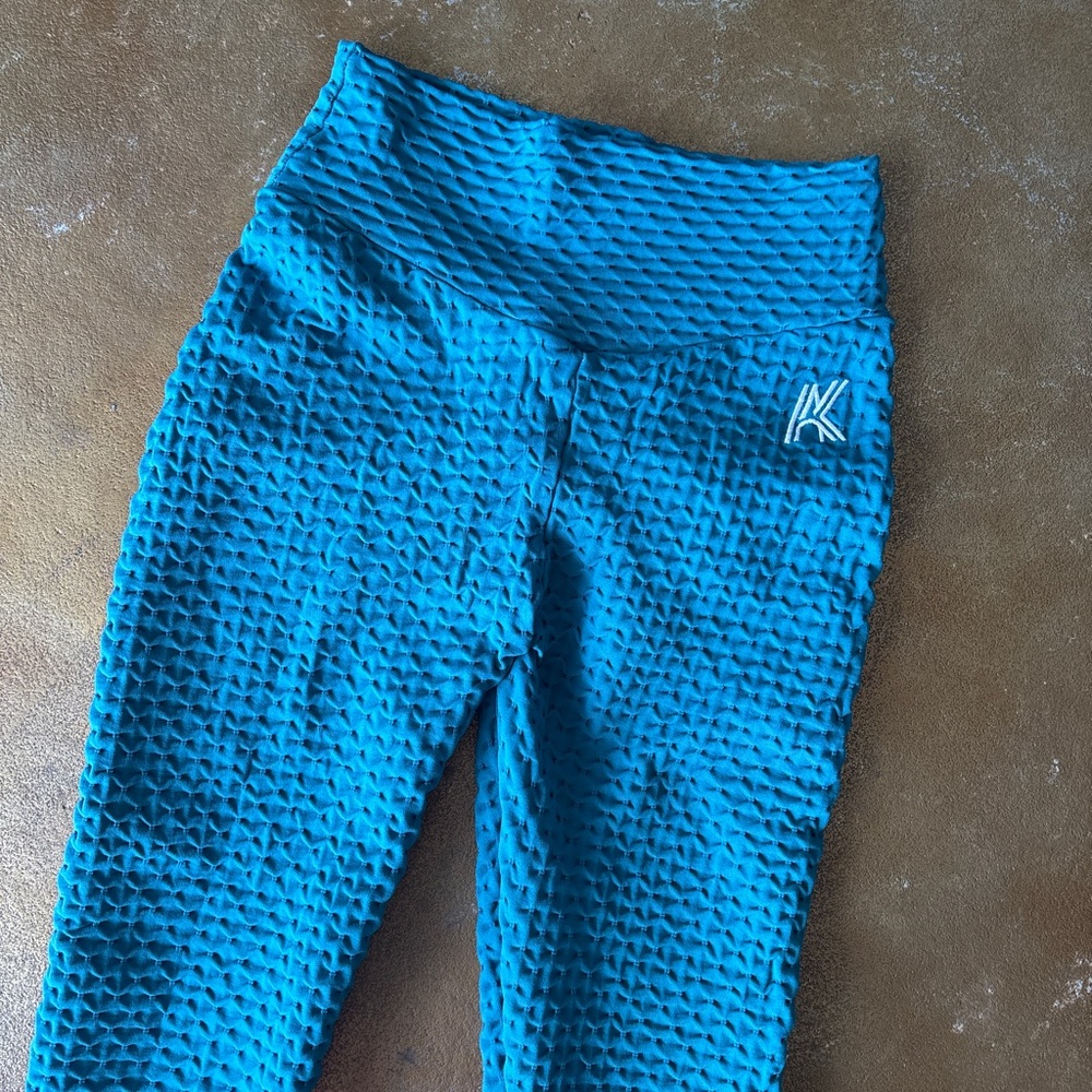 Teal Scrunch Leggings